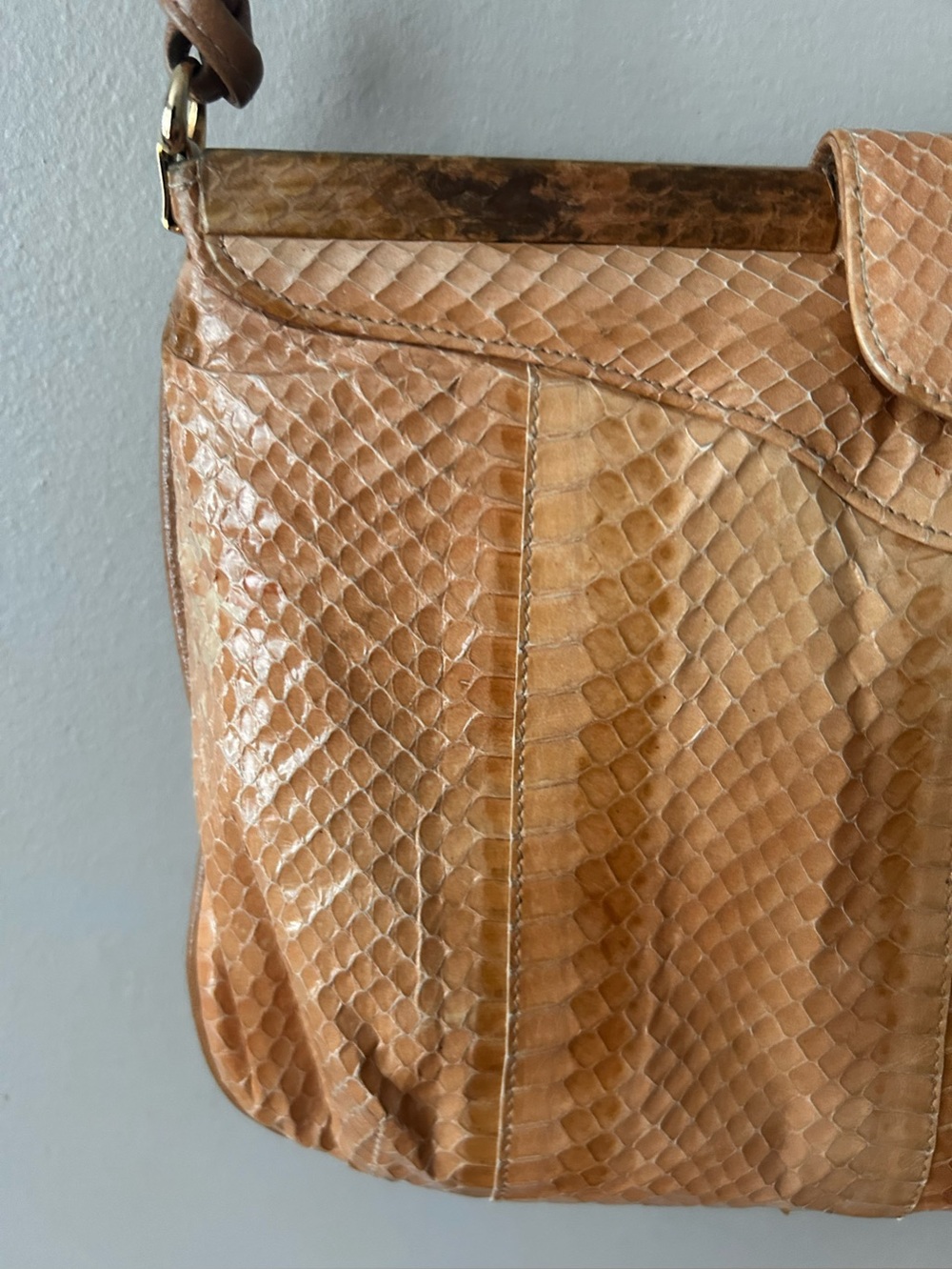 Vintage 70s snakeskin purse - Picture 4 of 16